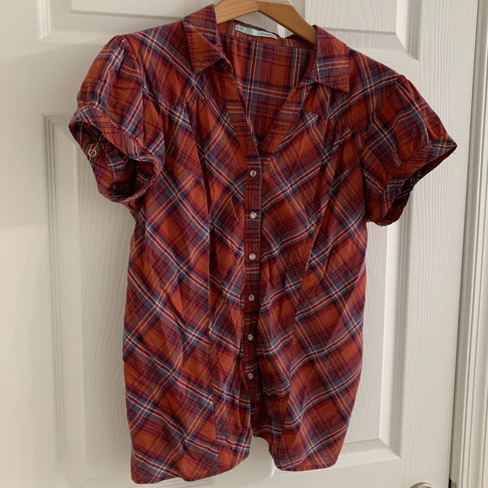Maurices Women's Red Top Blouse, Size XL - Picture 3 of 12
